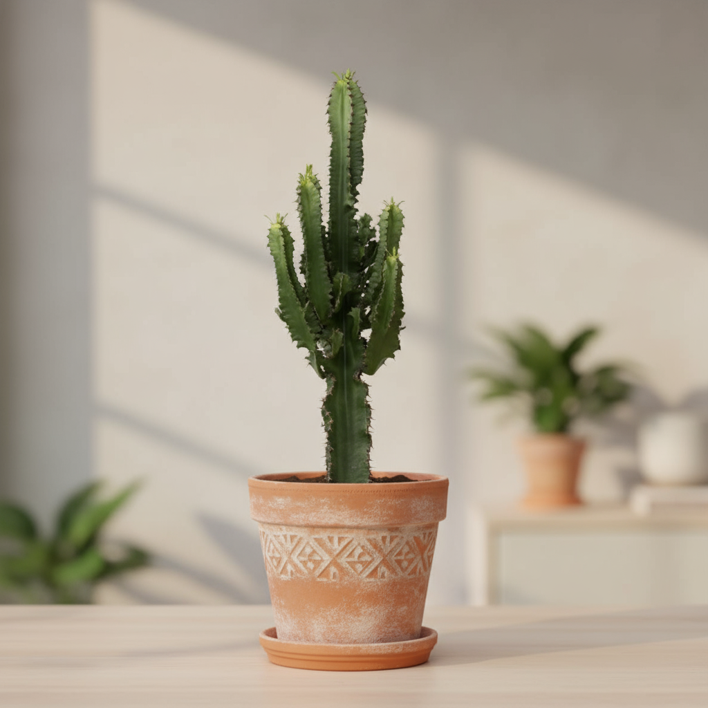 Cactus Candelabra Euphorbia Ingens - 50-60cm - pot size ⌀17cm