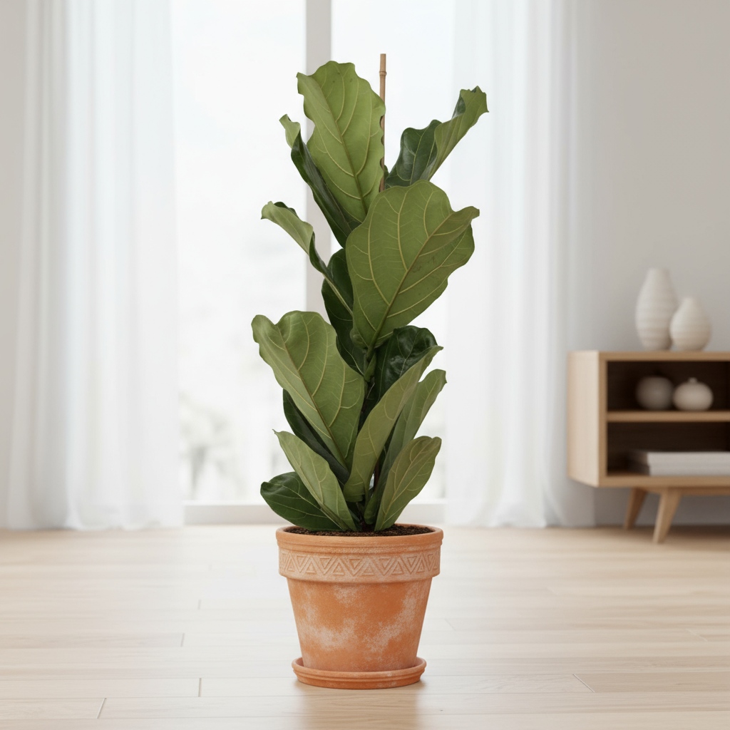 Ficus Fiddle Lyrata - 70-90Cm - pot size ⌀21Cm