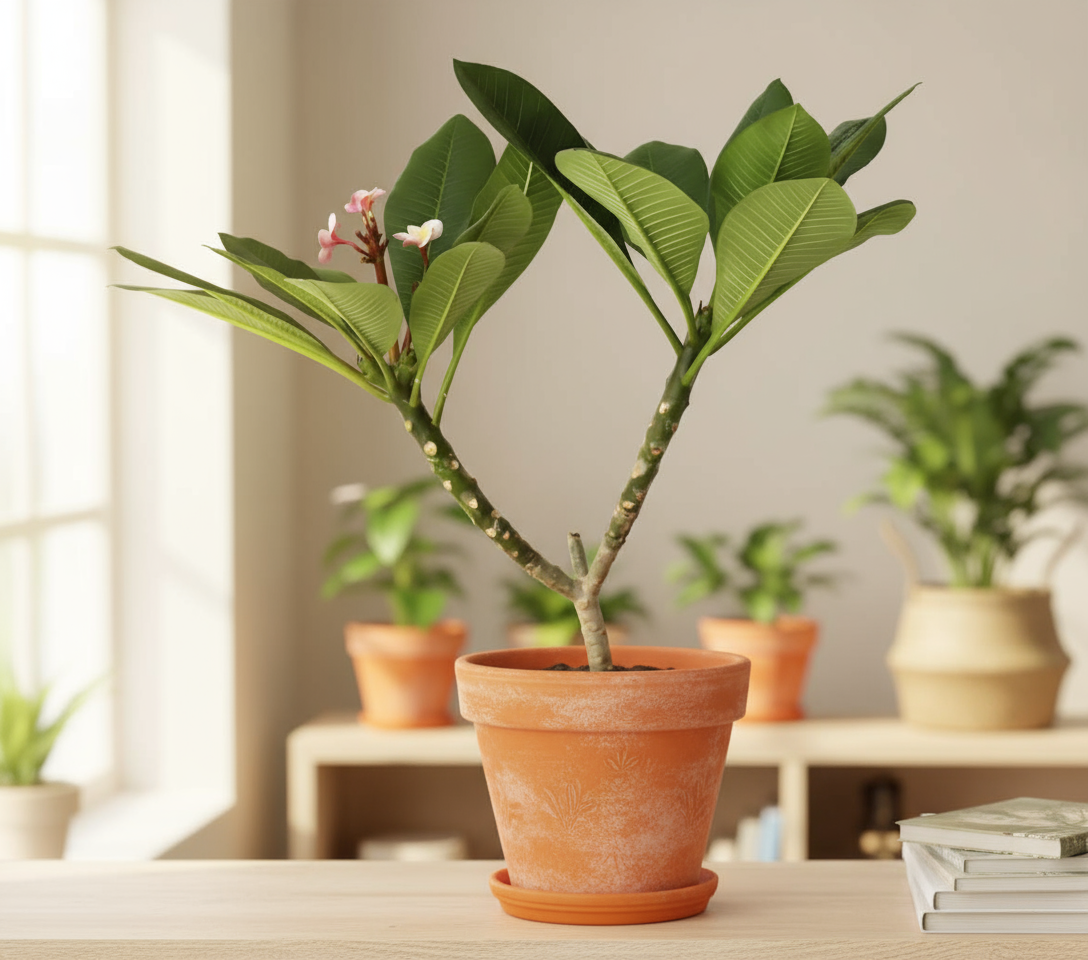 Frangipani Plumeria Rubra 'Pink' - 55-70cm - pot size ⌀17cm