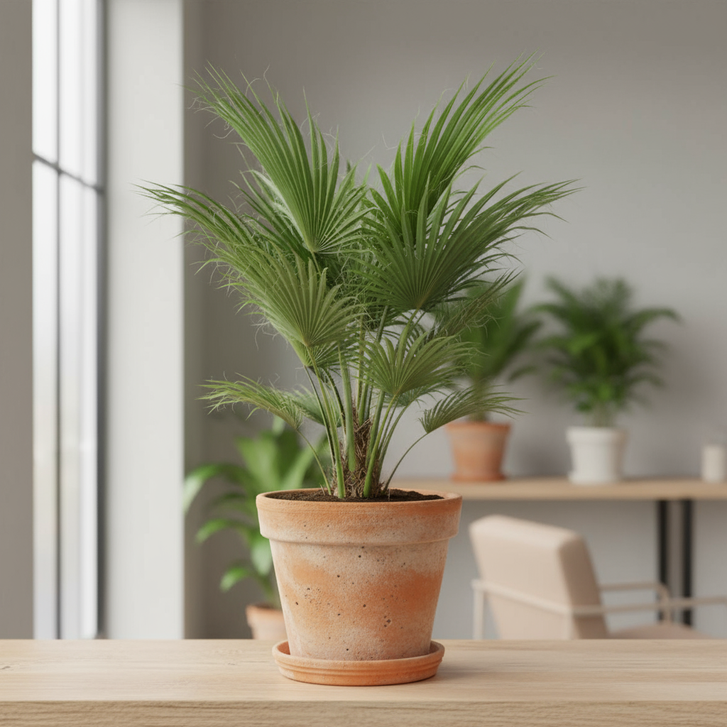 Palm Washingtonia Robusta - 70-90cm - pot size ⌀21cm