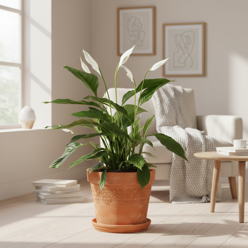 Peace Lilly - Spathiphyllum 'Lima' - 60-75cm - pot size ⌀17cm