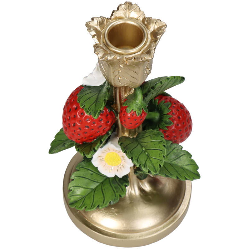 Candle Holder - Strawberry Gold ↑ 20 Cm
