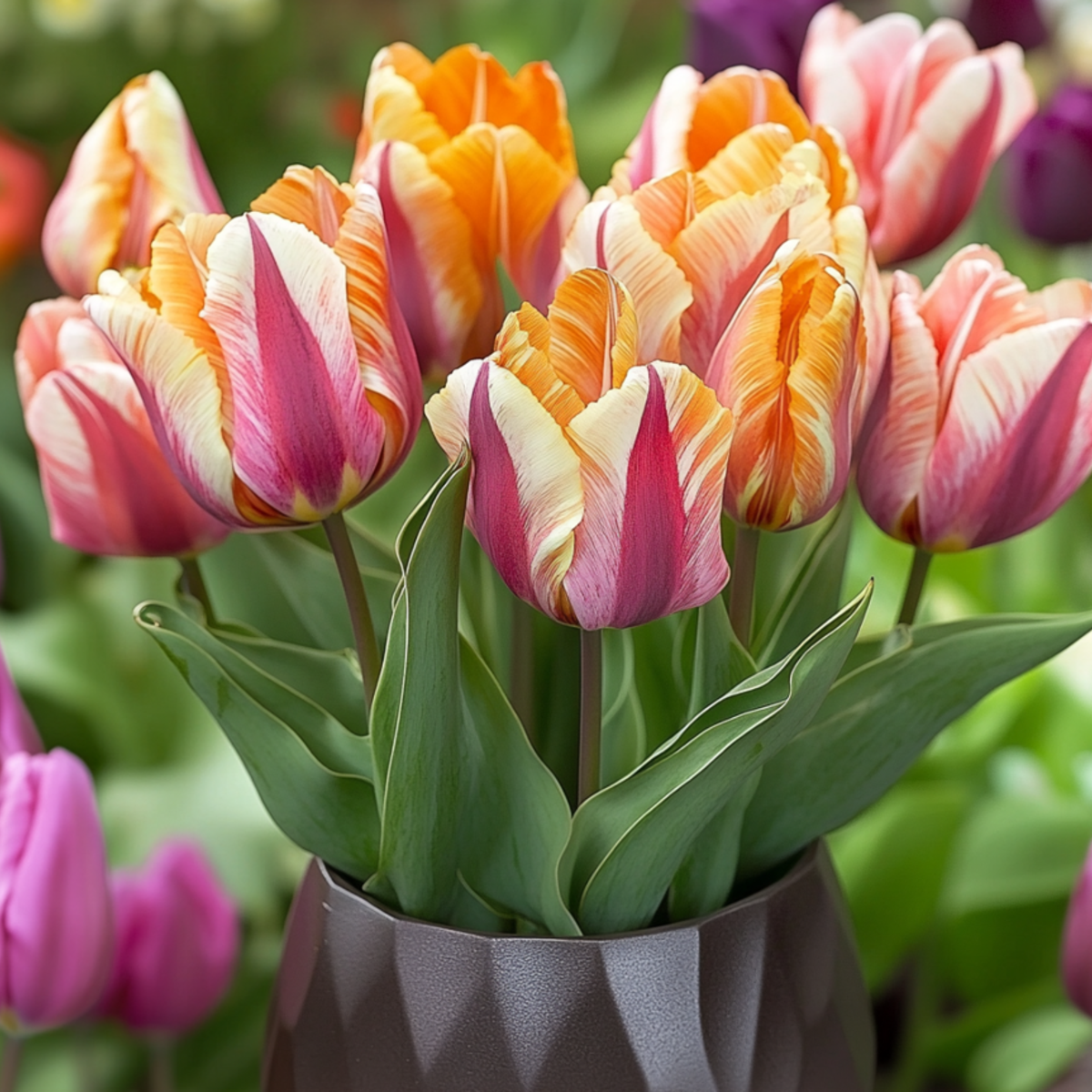 Tulip Bulbs - 30 Pcs. - Tulipa 'Flaming Beauty Mix' - Flower Bulbs