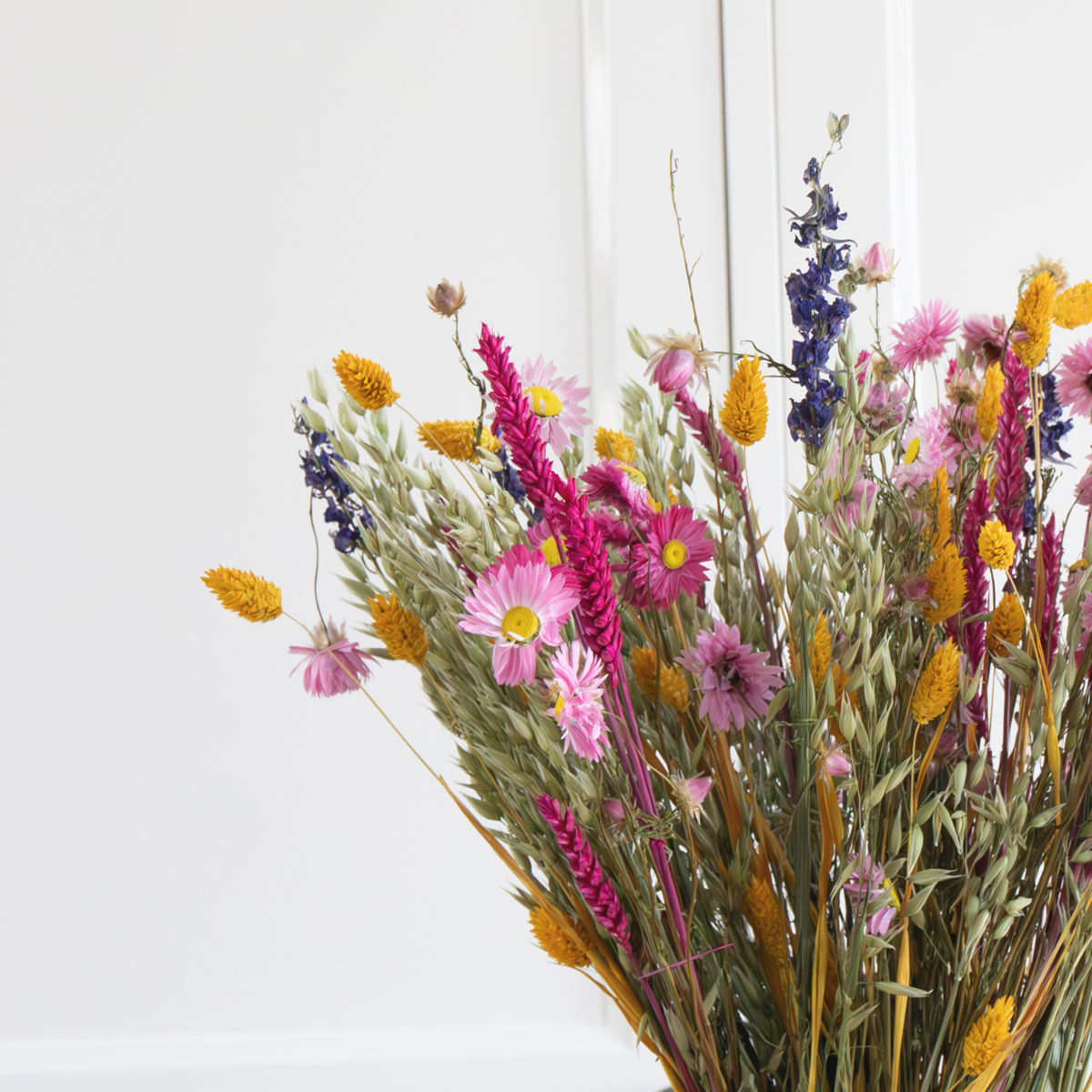 Dried Flowers - Bouquet 'Trendy Vibrant' - Dryflowers