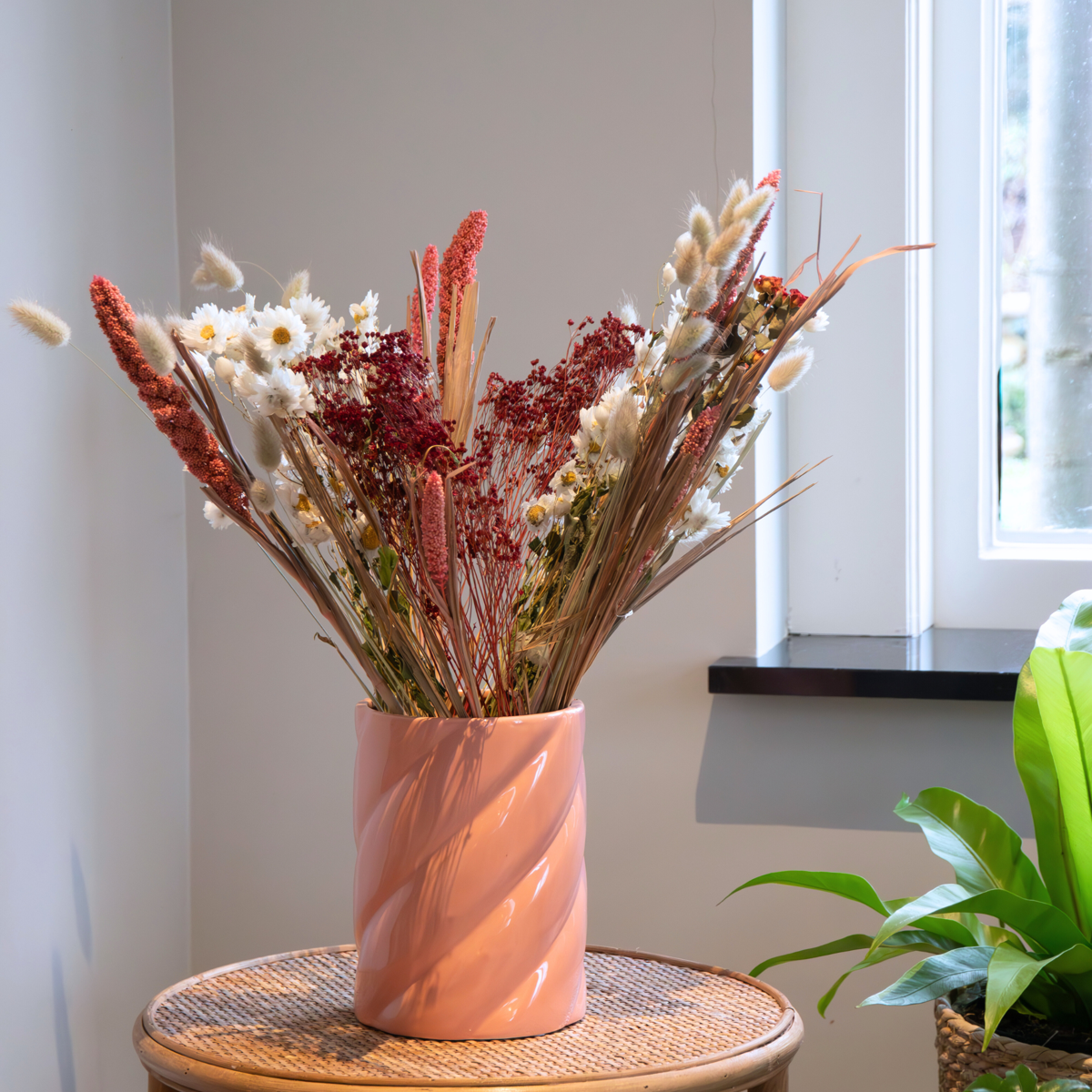Dried Flowers - Bouquet 'Trendy Lady In Red' - Dryflowers