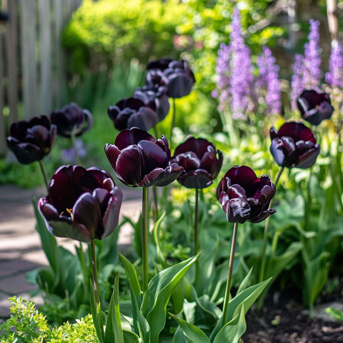 Tulip Bulbs - 15 Pcs. - Tulipa 'Black Hero' - Flower Bulbs