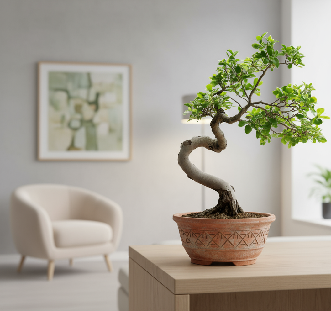 Bonsai Zelkova Serrata - Height 20-30Cm - pot size ⌀20Cm 