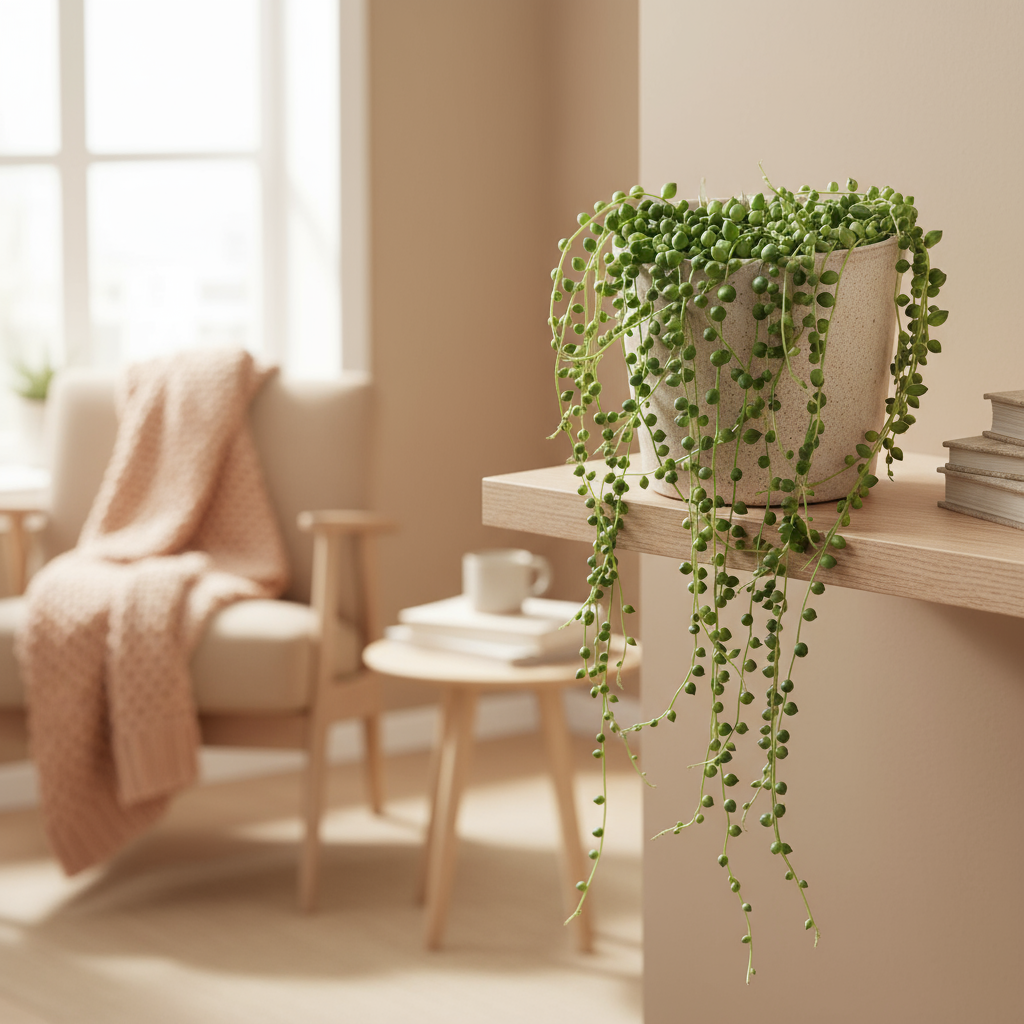 String Of Pearls Senecio Rowleyanus - 10-20Cm - pot size ⌀12Cm 